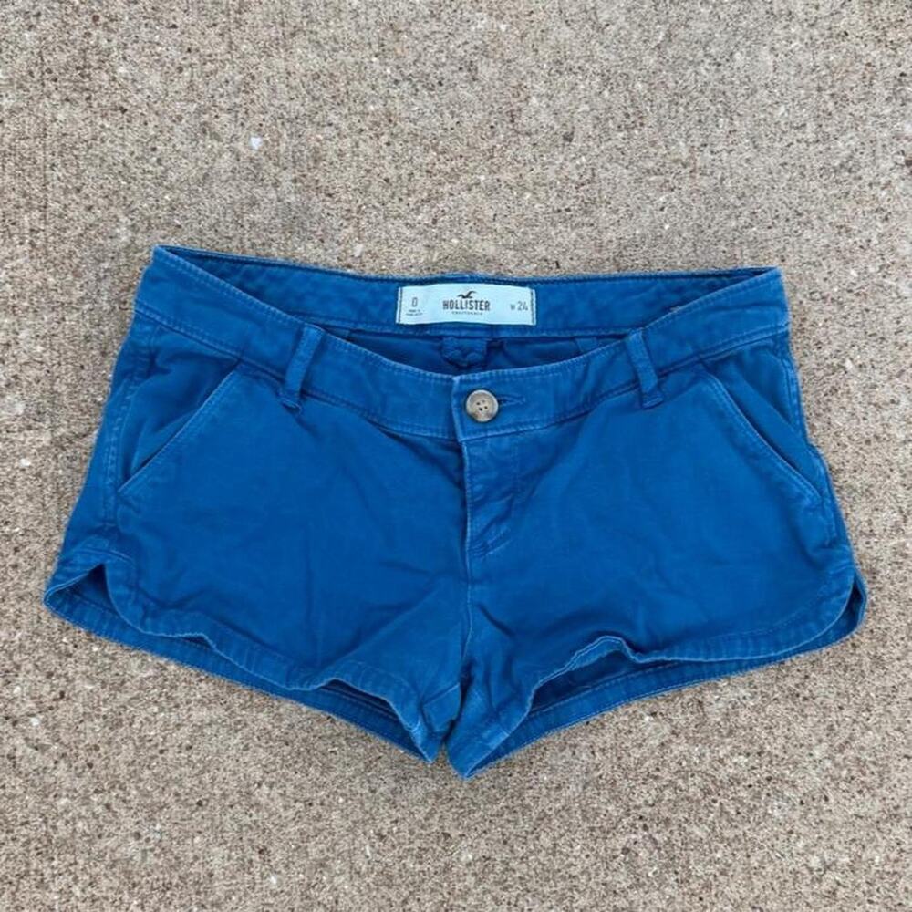 Y2k hollister blue womens shorts 24"